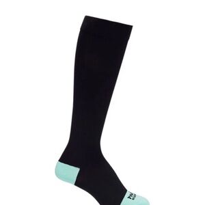 Stylish Black and Mint Women's Athletic Socks